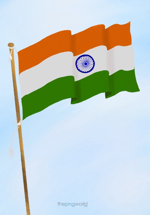 Indian Flag PSD PNG indian,flag,nationality,bharat,emblem,india,patriotism,army,soldier,country,tricolor flag,independence day,republic day
